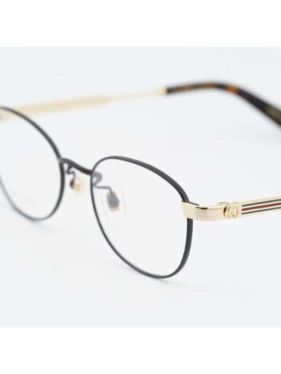 Gucci GG0591OJ 004 Eyeglasses Brown / Gold 50mm Oval Frame main image 4